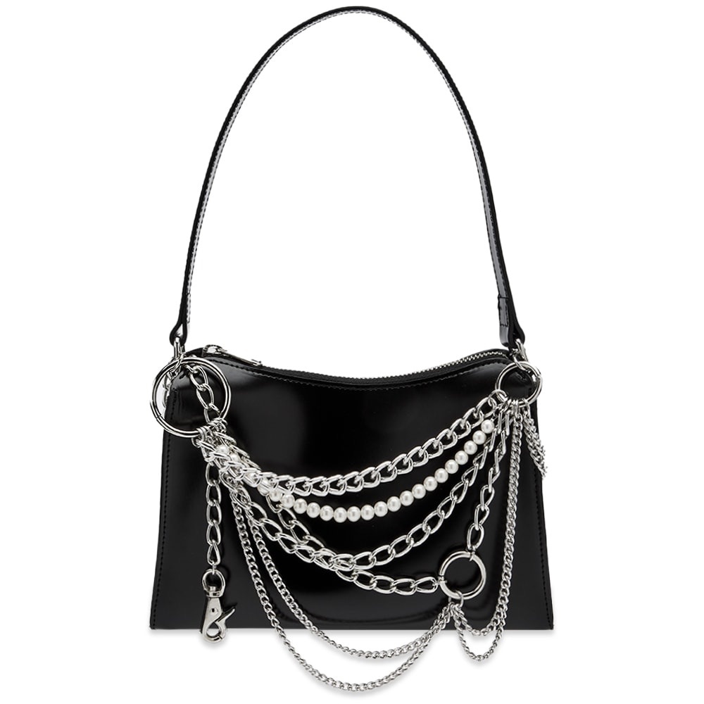 New Rare Junya Watanabe Pearl Chain Leather Shoulder Bag